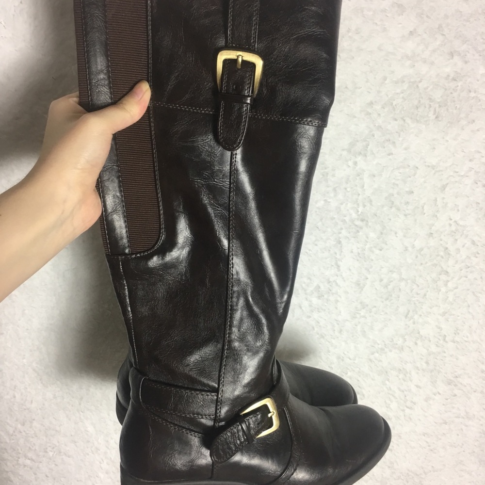 Brown Leather Riding Boots